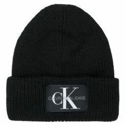 Calvin Klein Jeans - MONOGRAM BEANIE WL Noir
