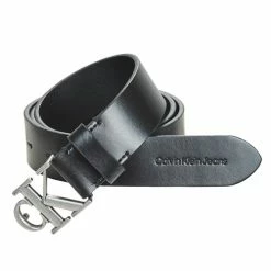 Calvin Klein Jeans - MONO HW LTHR BELT 30MM Noir