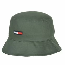 Tommy Jeans - TJM FLAG BUCKET Kaki